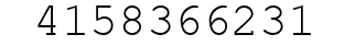 Number 4158366231.
