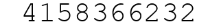 Number 4158366232.