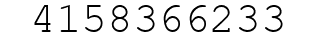 Number 4158366233.
