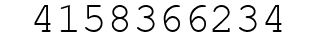 Number 4158366234.