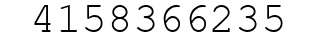 Number 4158366235.