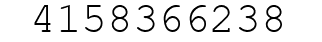Number 4158366238.