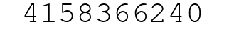 Number 4158366240.