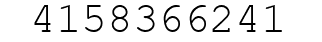Number 4158366241.