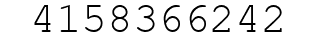 Number 4158366242.