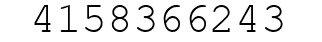 Number 4158366243.