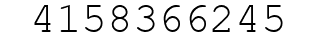 Number 4158366245.