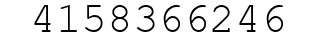 Number 4158366246.