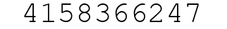 Number 4158366247.