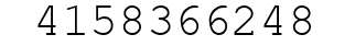 Number 4158366248.