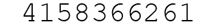 Number 4158366261.