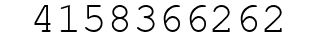 Number 4158366262.
