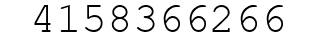 Number 4158366266.