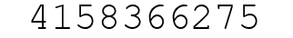 Number 4158366275.