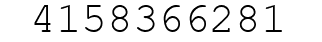 Number 4158366281.