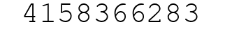 Number 4158366283.