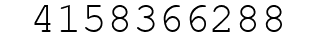 Number 4158366288.