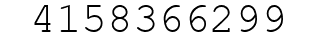 Number 4158366299.