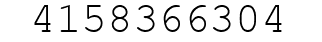 Number 4158366304.