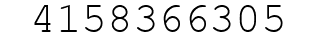 Number 4158366305.