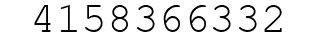 Number 4158366332.