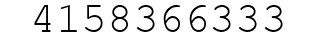 Number 4158366333.