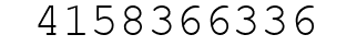 Number 4158366336.