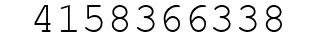 Number 4158366338.