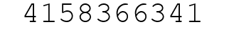 Number 4158366341.