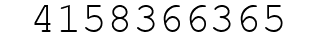 Number 4158366365.