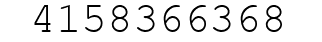 Number 4158366368.