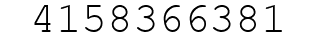 Number 4158366381.