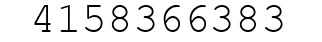 Number 4158366383.