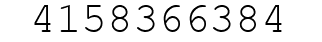 Number 4158366384.