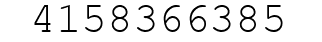 Number 4158366385.