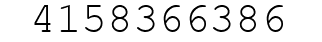 Number 4158366386.
