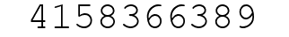 Number 4158366389.