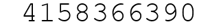 Number 4158366390.