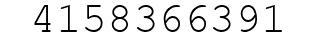 Number 4158366391.