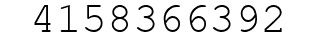 Number 4158366392.