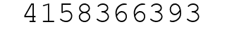 Number 4158366393.
