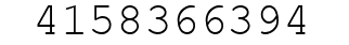 Number 4158366394.