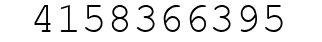 Number 4158366395.