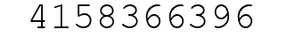 Number 4158366396.