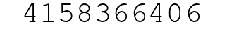 Number 4158366406.