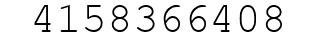 Number 4158366408.