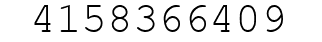 Number 4158366409.