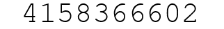 Number 4158366602.