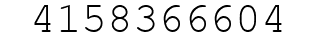 Number 4158366604.