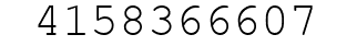Number 4158366607.